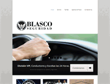 Tablet Screenshot of blascoseguridad.com